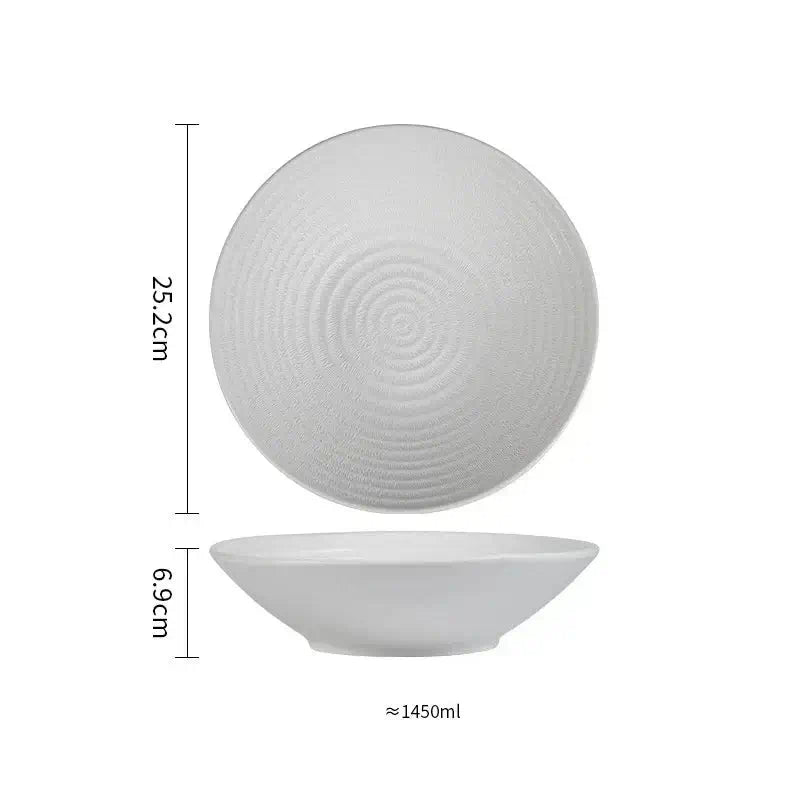 Bowls, Bowls, Bowls, Luxury Ceramic Fruit Bowl - Modern Frosted Finish