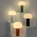 Rechargeable LED Mushroom Lamp – Touch Dimmable