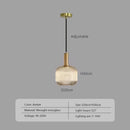 Pendant Light: Modern Nordic Glass Hanging Lighting Fixtures in amber color with adjustable height and E27 light source.