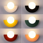 Halfmoon Metal Sconce - Stylish & Colorful Lighting
