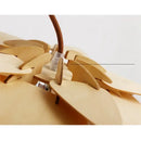 Wooden Pinecone Pendant Light - Nordic Art Inspired Home Lighting close-up of intricate design details