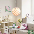 Candy Pendant Lamp – Swirl Glass Chandelier for Hospitality & Art Spaces