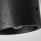 Black Travertine Ceiling Lamp - Modern Wabi-sabi
