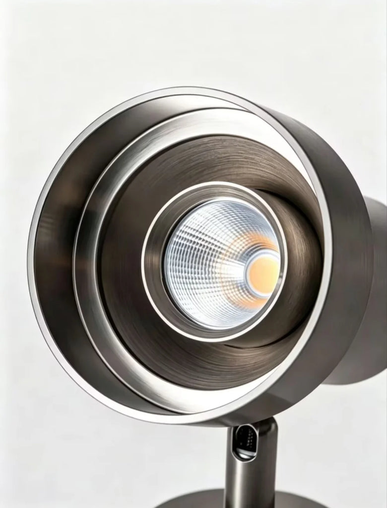 Adjustable, Rotatable Brushed Nickel Spotlight