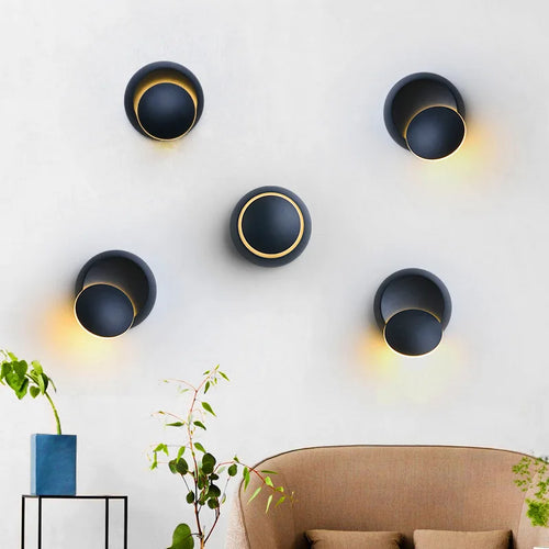 Nordic Eclipse Wall Light LED - Black or White