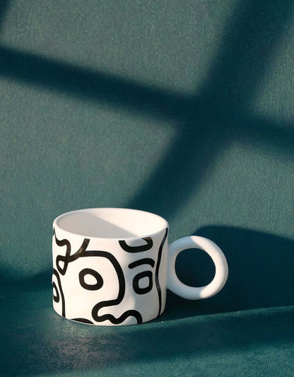 Matisse Mug: Unique 400ml Artistic Ceramic Drinkware