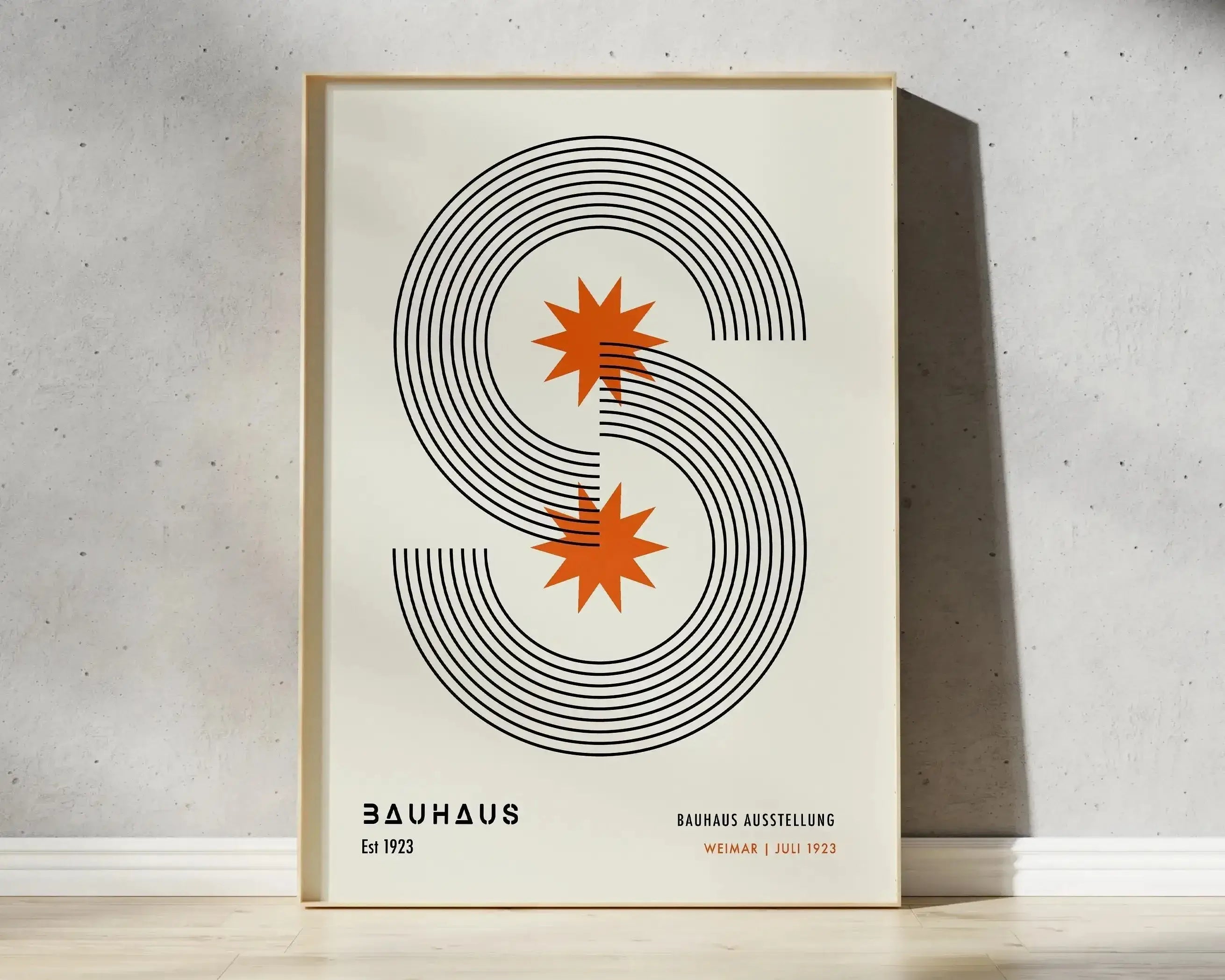 Walter Gropius Geometric Wall Art - Bauhaus Style