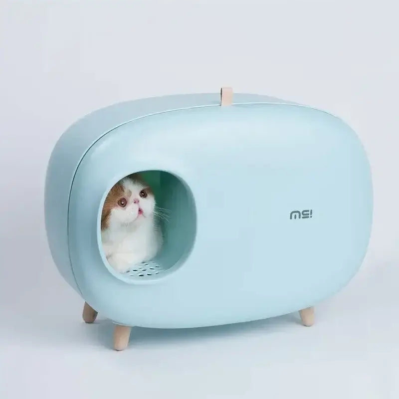 Luxury Semi-Closed Cat Litter Box
