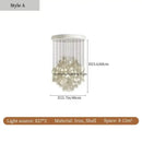 70s Retro Shell Multi-String Light Pendant with luxurious shell accents, perfect for any space.