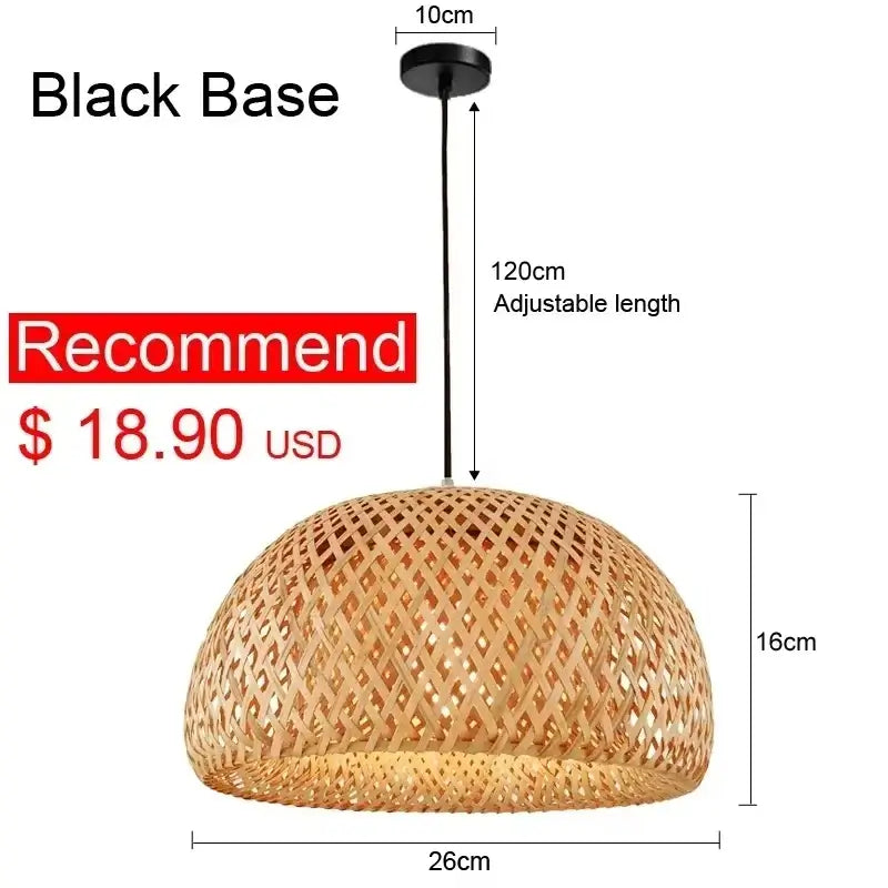 Eco-Friendly Rattan Pendant Lamp - Unique Design