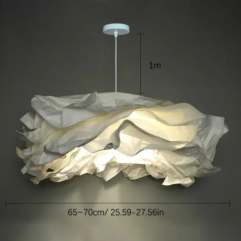 Whimsical Cloud Paper Lamp Shade - Eco & DIY