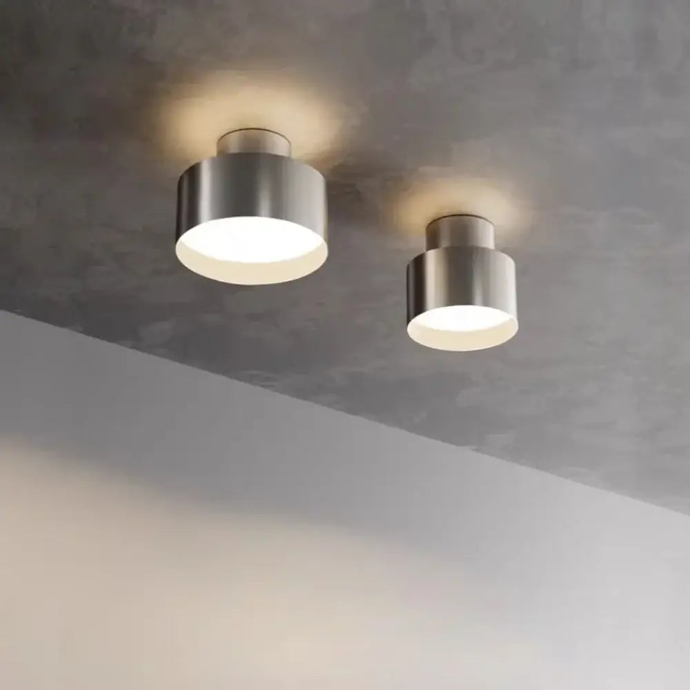 Bauhaus Ceiling Lights Glow From Top And Bottom