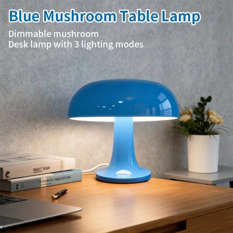 Italian 60's Retro Mushroom Table Lamp - USB Rechargeable