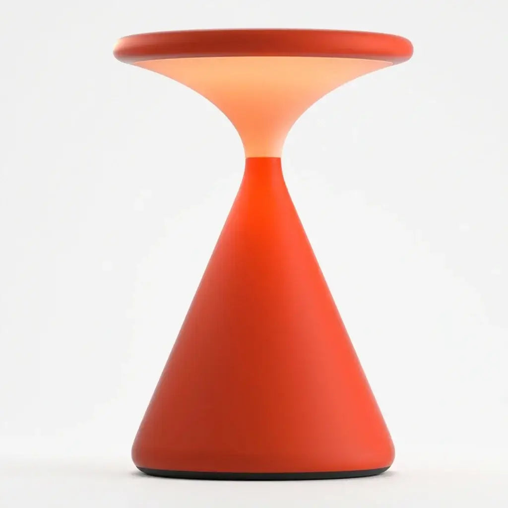 Cordless Minimalist Hourglass Table Lamp – Rechargeable