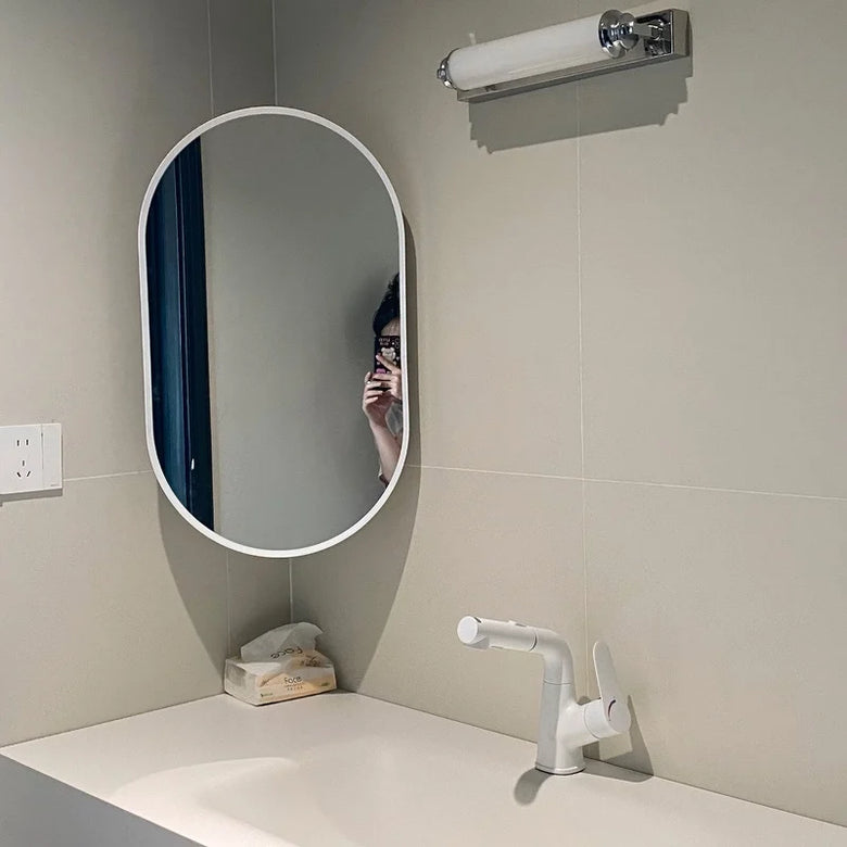 Steel & Glass Modern Wall Light 30cm