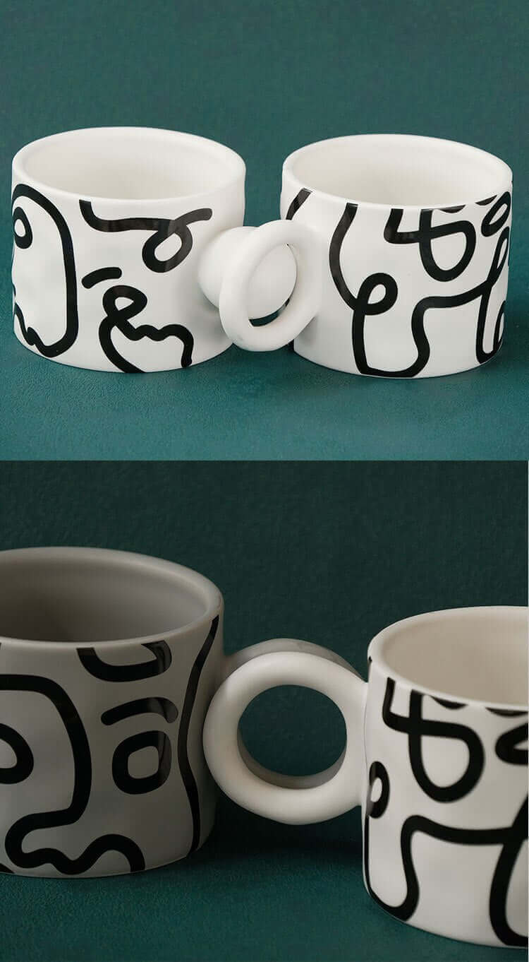 Matisse Mug: Unique 400ml Artistic Ceramic Drinkware