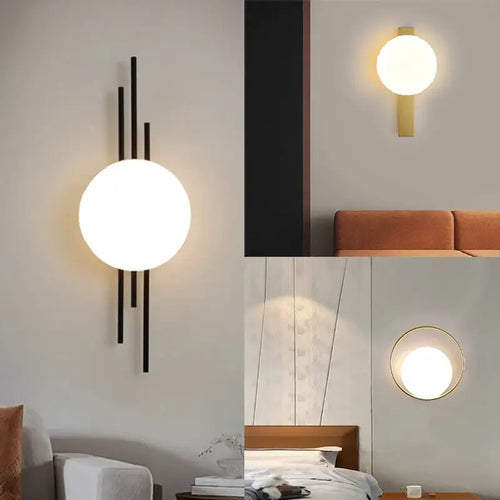 Modern Simple Art Deco Revival Wall Lamp showcasing versatile designs and changeable light colors.