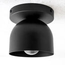 Compact Iron Ceiling Light with Dome Shade