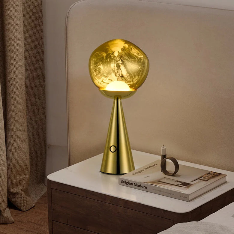 Modern Glam Lava Cordless Table Lamp – Rechargeable