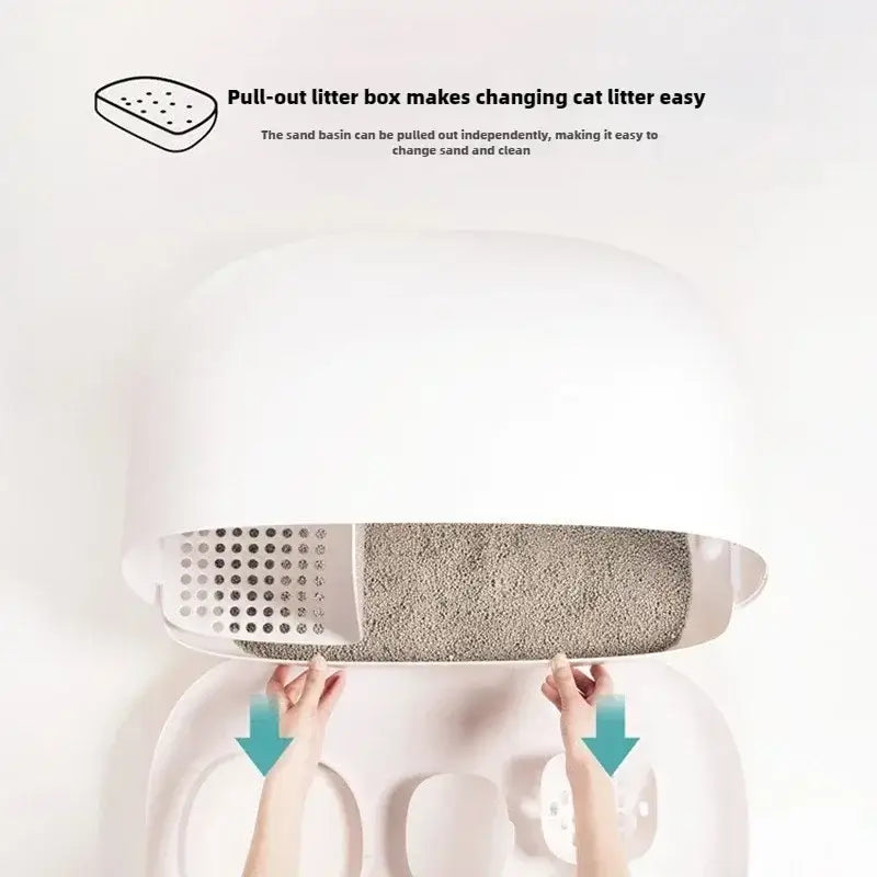 Luxury Semi-Closed Cat Litter Box