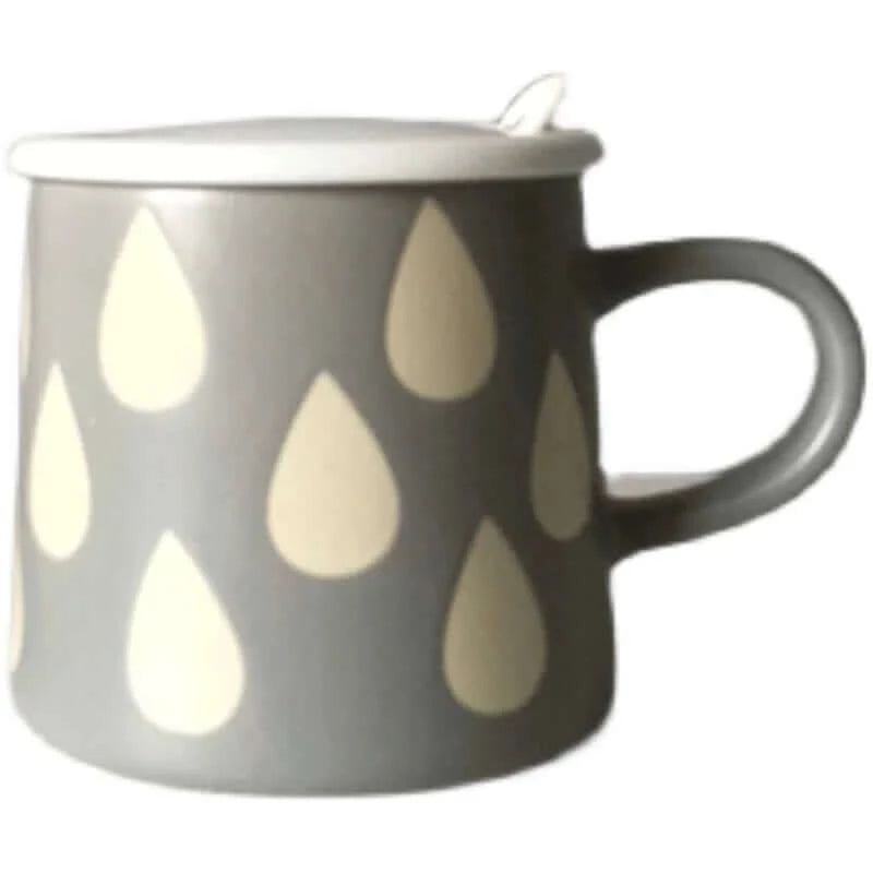 You will find Chic Hand-painted Mug with optional lid and spoon, £23.0 on www.nauradika.com in our collection: Mugs