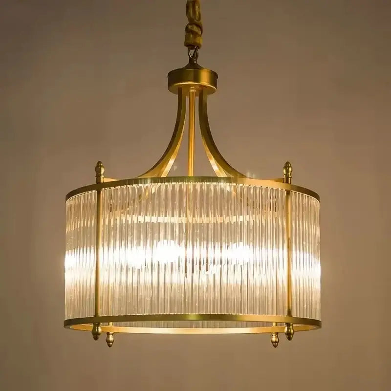 Radiant Elegance: Gold Copper Chandelier