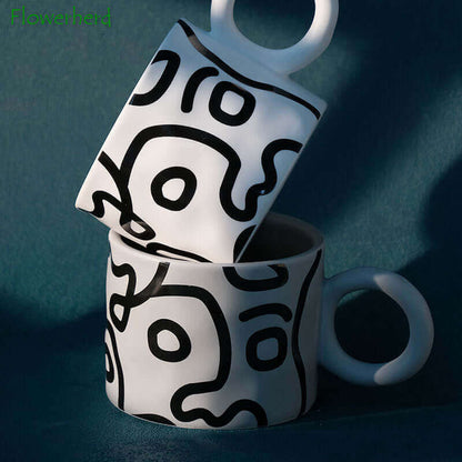 Matisse Mug: Unique 400ml Artistic Ceramic Drinkware