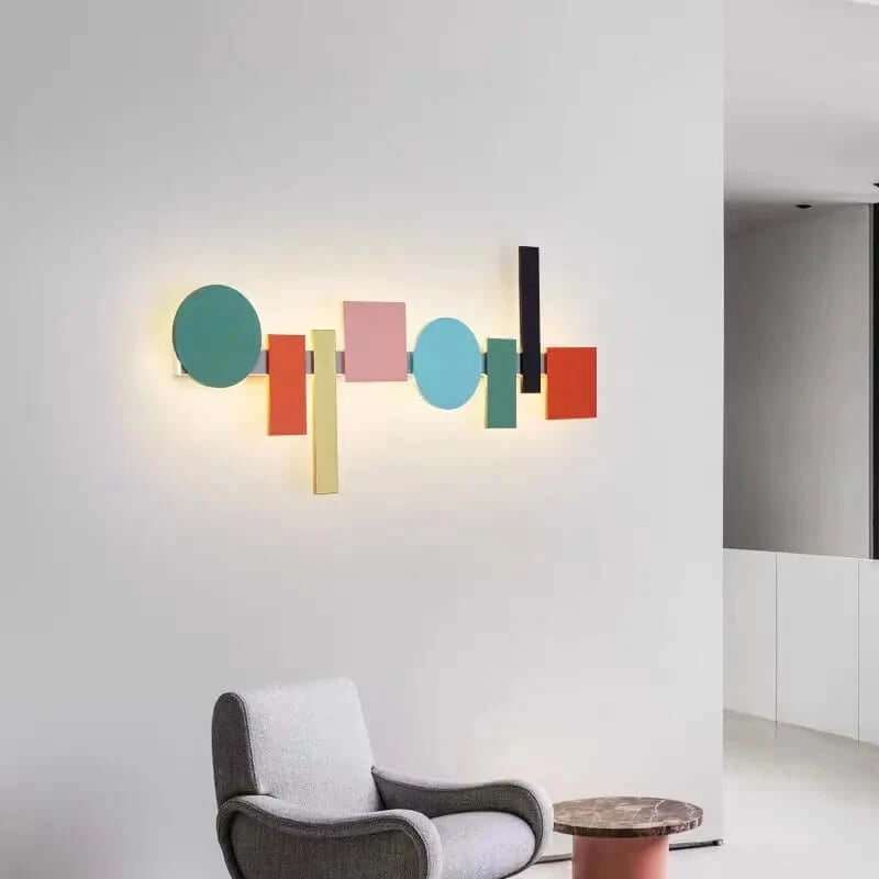 Wall Light Fixtures, Wall Light Fixtures, Wall Light Fixtures, Multicolour Wall Totem LED geometric light