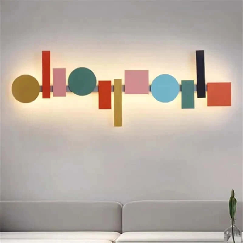 Wall Light Fixtures, Wall Light Fixtures, Wall Light Fixtures, Multicolour Wall Totem LED geometric light