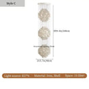 70s Retro Shell Multi-String Light Pendant with elegant shell accents and adjustable height for versatile lighting.