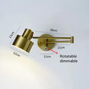 Vintage Loft Bedside Reading Light Fixture with adjustable arm and rotatable shade for focused illumination.