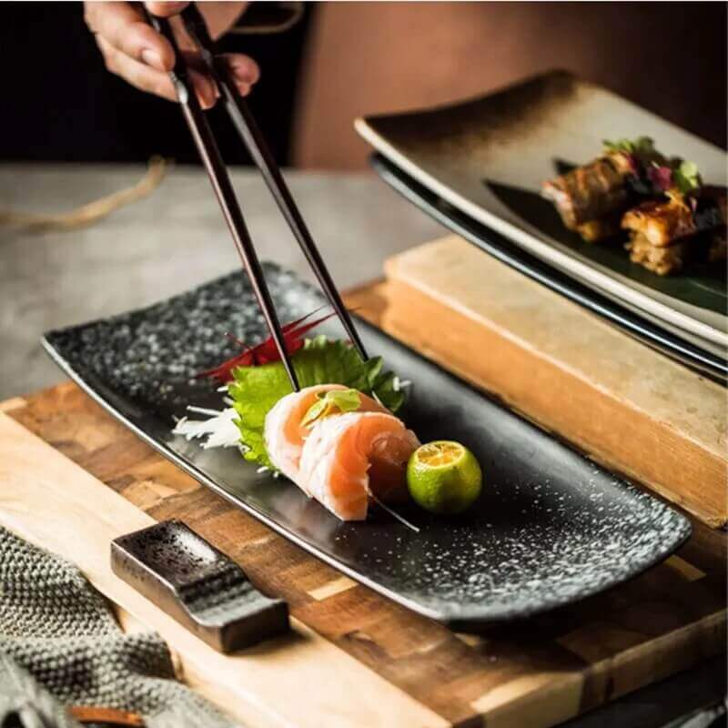 Sushi Rectangle Plates Set Sushi Plate ZLH 14-inch Japanese