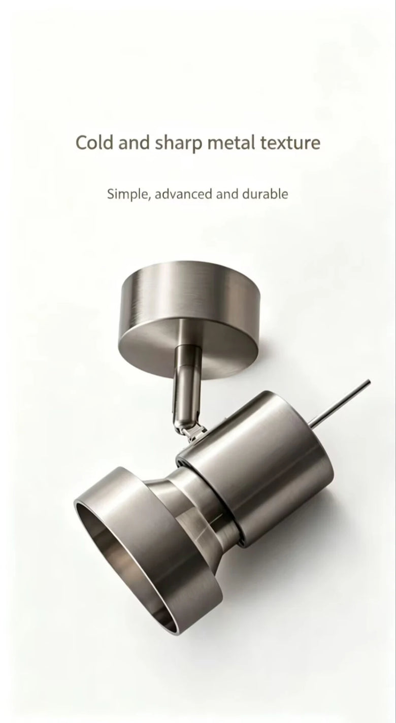 Adjustable, Rotatable Brushed Nickel Spotlight