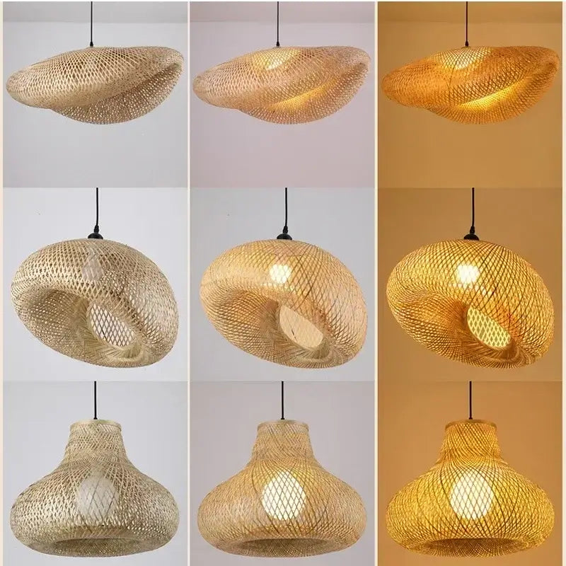 Eco-Friendly Rattan Pendant Lamp - Unique Design