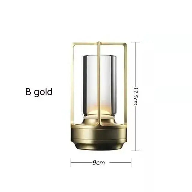 Minimalist Lantern or Disc Cordless Table Lamp – Rechargeable