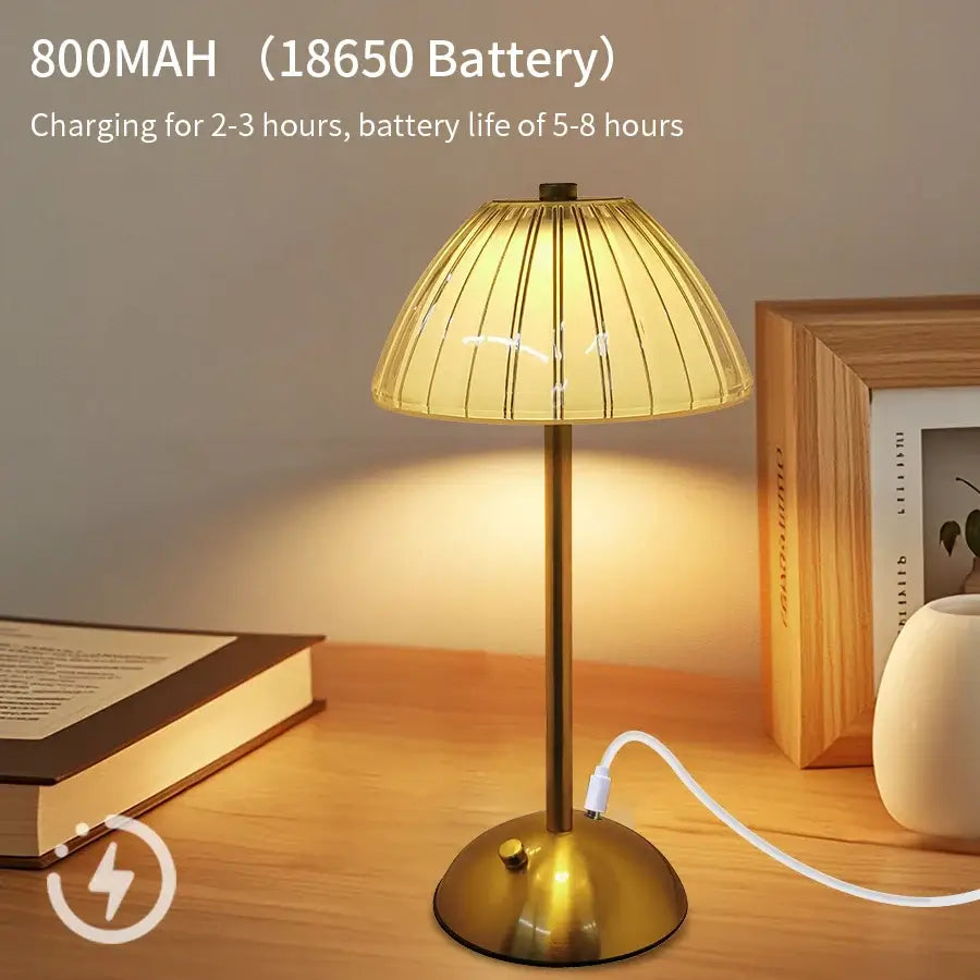 Sleek USB Rechargeable Table Lamp