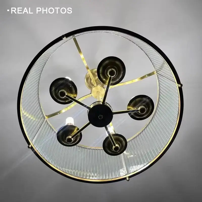 Radiant Elegance: Gold Copper Chandelier