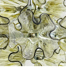 Luxury Flower-Shaped Glass Chandelier 45cm