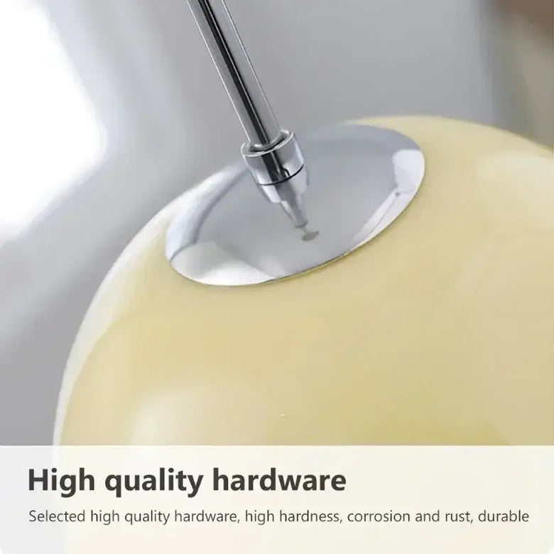 Glossy Dome Pendant Light in Orange, Beige & Red