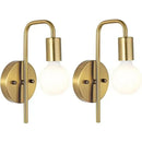 Nordic Bend Pipe Wall Lamp – Sleek Gold or Black Iron Lighting Fixture for elegant decor