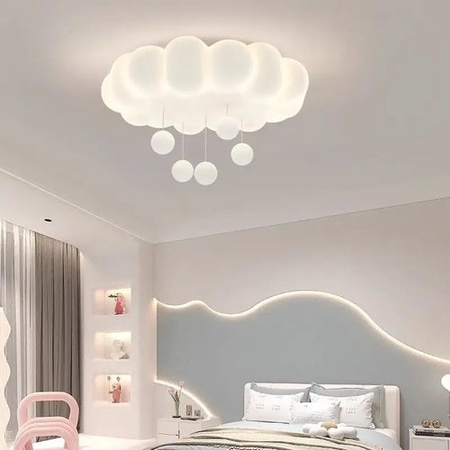 Modern White Cloud LED Ceiling Light with remote control