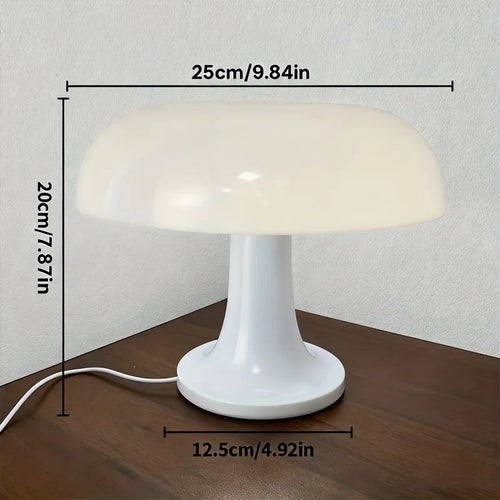 Italian 60's Retro Mushroom Table Lamp - USB Rechargeable