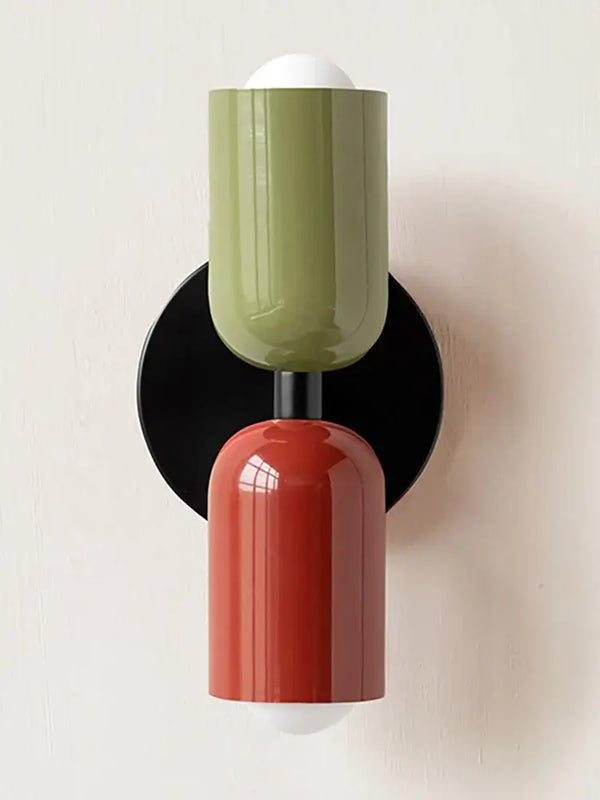 Classic Midcentury Modern Wall Lamp (10x25cm) showcasing unique color combination and stylish design.