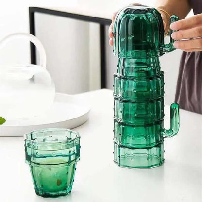 Tumblers, Tumblers, Tumblers, 6 Stackable Cactus Tumblers Set