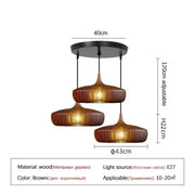 Walnut color 3 disc