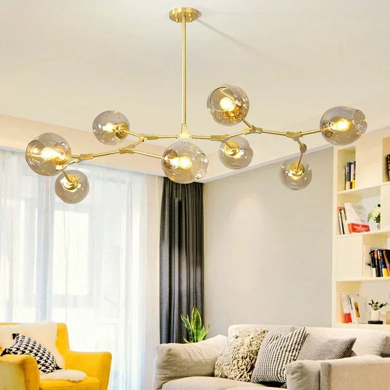 Nordic Molecular Glass Chandelier