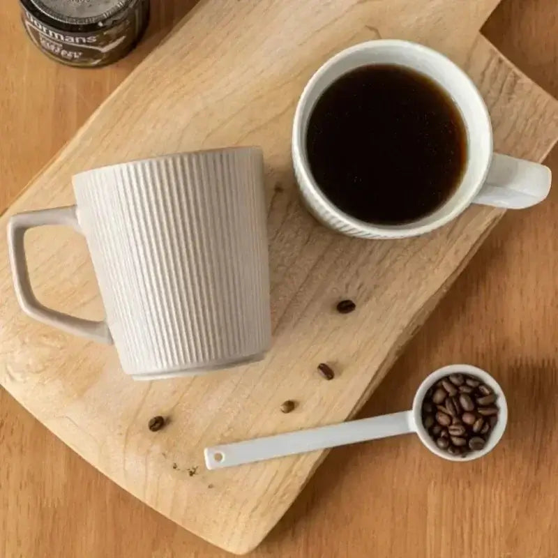 Nordic Matte Striped Ceramic Mug 500ml