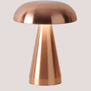 Touch Dimming Rechargeable USB Metallic Table Lamp in a sleek copper finish, perfect for modern home decor.