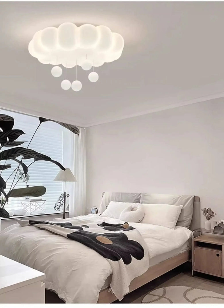 Modern White Cloud Ceiling Light with remote control