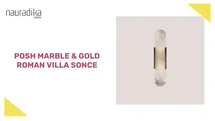 Posh Marble &amp; Gold Roman Villa Sonce by@Outfy